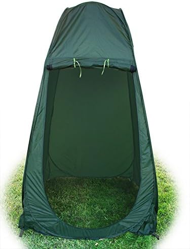 Protable Pop Up Outdoor Privacy Shelter Dressing Changing Room Toilet Shower Camping Hiking Tent (Army Green)