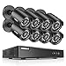 ANNKE Security Camera System 1080P Lite H.264+ 8CH Surveillance DVR and (8) 1080P HD Weatherproof Camera, Easy Remote View, Smart Playback, NO Hard Drive primary