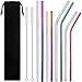 Metal Straws Stainless Steel Straws,Set of 8 10.5