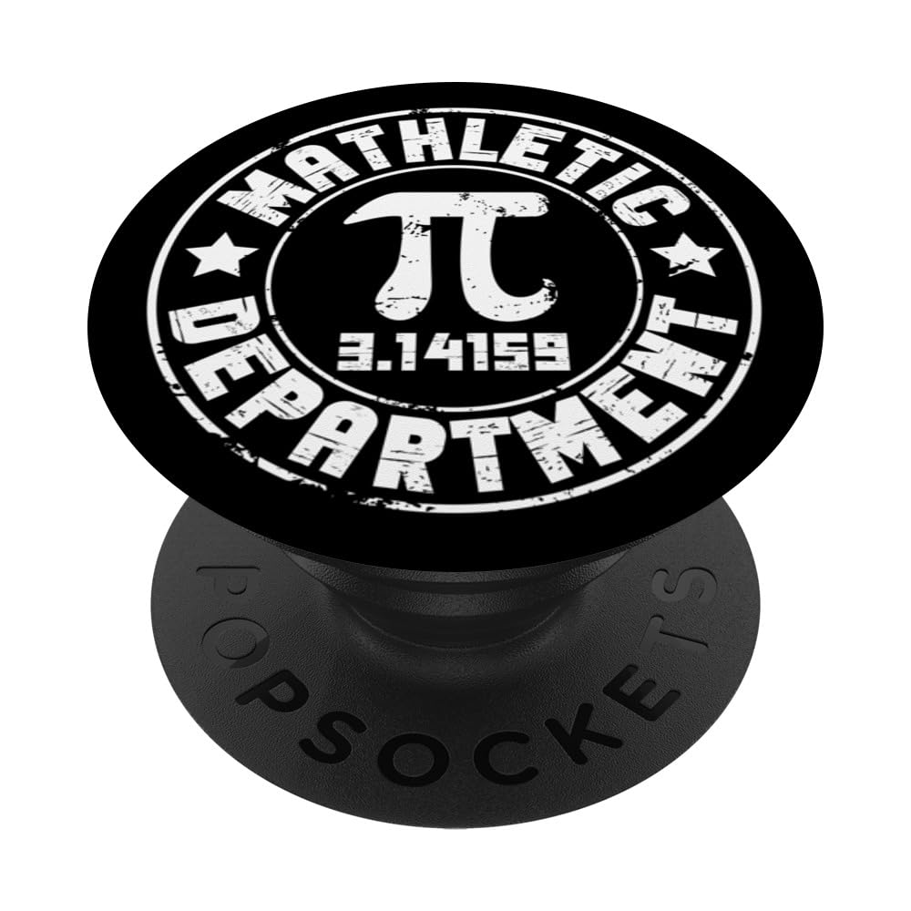 Mathletic Department Funny Mathlete Math Teacher Student Pi PopSockets Swappable PopGrip