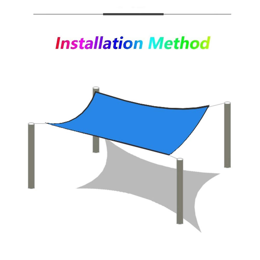 Sombra Solar Malla 80% Cubierta Protectora para Piscina De Tela