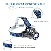 OZLON Waterproof LED Headlamp Head torch with Zoomable Focus Length and Rechargeable Li-ion Battery, Wall Charger and USB Charging Cable Included for Running,Jogging,Free Work,Hiking,Fishing
