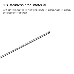 uxcell 304 Stainless Steel Capillary Tube, OD 1mm x