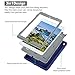 Qelus iPad 9.7 2018 Case, New iPad 2017 9.7 inch Case Heavy Duty Rugged Shockproof Three Layer Armor Defender Impact Resistant Protective Case Cover for Apple New iPad 9.7 Inch-Navy Blue/Grey