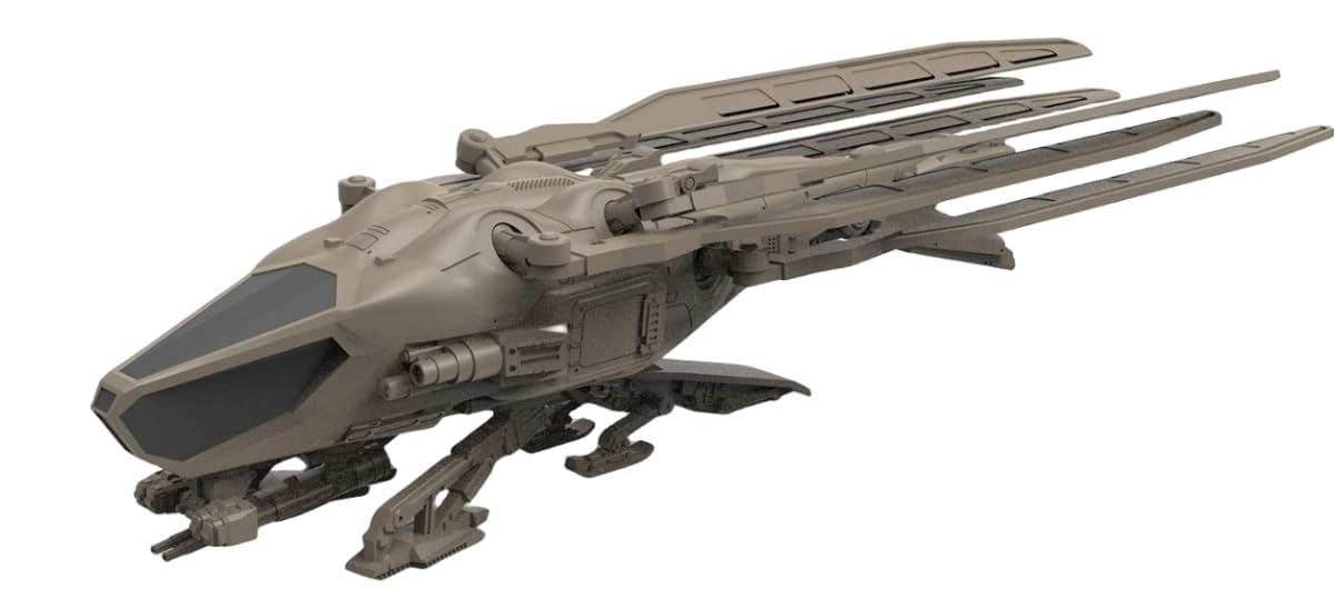 HiPlay Meng Plastic Model Kits: Harkonnen Ornithopter, Glue-Free Color Separation Assembly Collectible Figures (MMS-014)