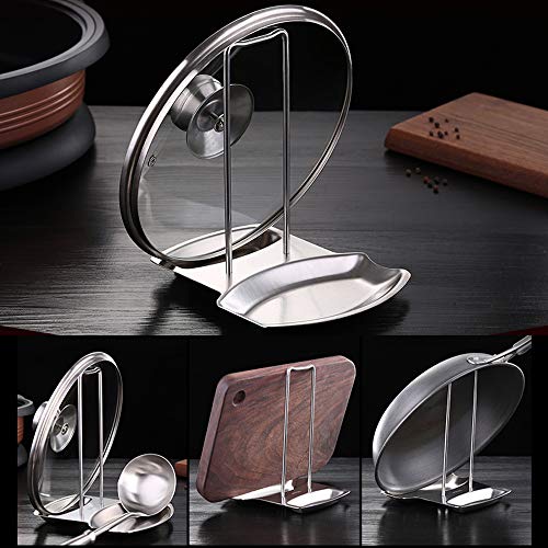iPstyle Pan Lid Holder Spoon Rest for Pots and Pans Progressive Lid and