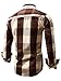 Neleus Men's Long Sleeve Button Down Plaid Shirts,112,Coffee,XL,Tag 2XL