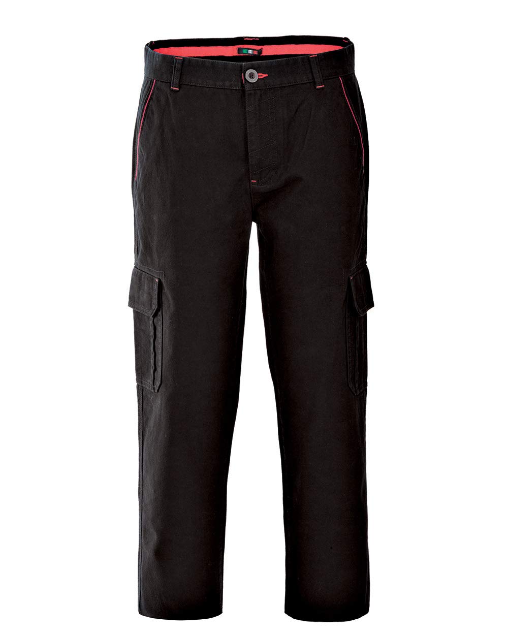 Rossini Trading New Nebrasca A8831005L Multi-Pocket Trousers, Black, L
