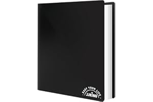 JJRING 18x24 Art Portfolio Folder with Plastic Sleeves, 24-Pocket Portfolio Binder Displaying 48 Pages, Presentation Book wit