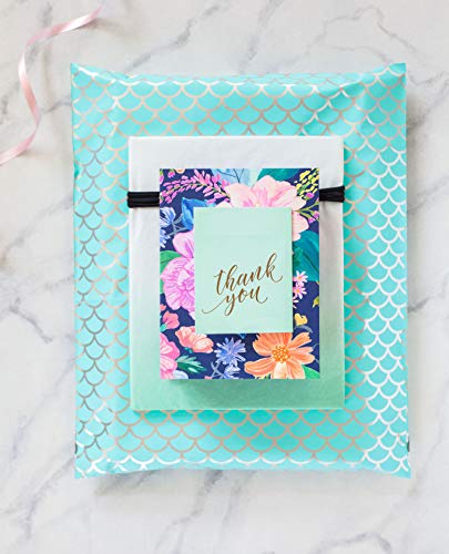 Inspired Mailers - Poly Mailers 10x13 - Mermaid Scales Deluxe - 6x9, 10x13 and 14.5x19 Size Options (10x13)