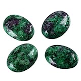 2pcs AAA Natural Red Emerald Oval Cabochon Flatback Semi-precious Gemstone Cabochons 18x13mm #GO6-G