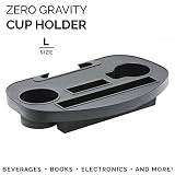 PARTYSAVING Universal Large Cup Holder Attachment for Zero Gravity Lounge Chairs with Accessory Slot and Two Cup Holders, APL1717