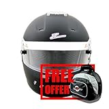 Zamp RZ-58 Snell SA2015 Helmet Matte Black Large - Free Deluxe Helmet Bag Included