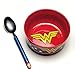 DC Comics Wonder Woman Breakfast Set, Ceramic, Multi-Colour, 7 x 14 x 14 cm