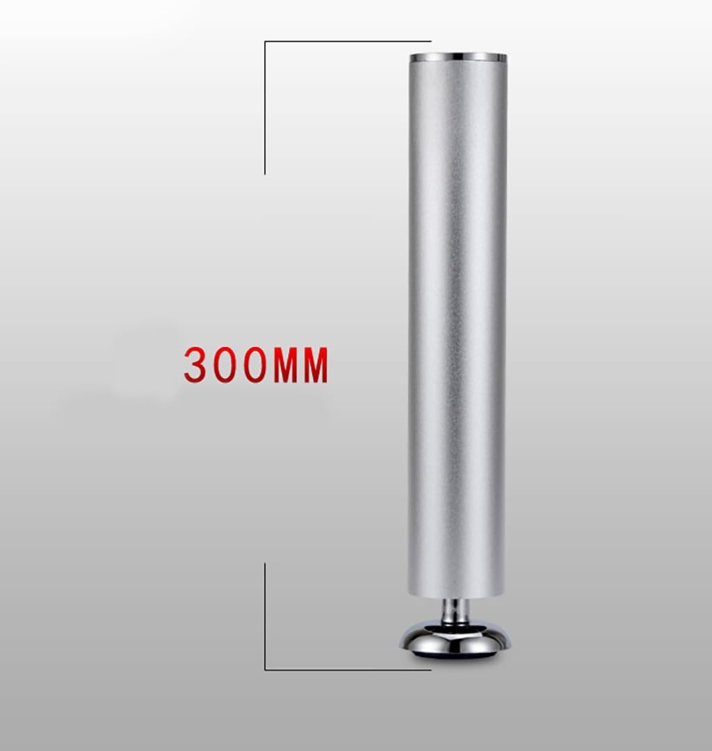 metal table legs Aluminum furniture cabinet cabinet/cabinet legs adjustable TV cabinet foot cabinet support feet furniture feet (Color : 4 pcs, Size : 300mm)