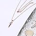 Gorgeous Necklace 18K Rose Gold Zircon Women Jewelry 45cm Chain Dangle Pendant Necklace