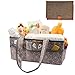 Baby Diaper Caddy Organizer [Large] with Diaper Changing Pad by SwingingBaby. Splash Proof Nursery Organizer/Storage Basket, Plus 100% Waterproof Changing Mat. Both Machine Washable. primary