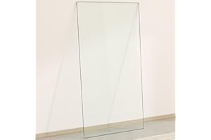 Btikita 24" x 48" Tempered Glass Table Top Rectangle 0.31" Thick Flat Polished Edge Top Protector for Dining, Patio, Coffee Table (24x48 inch)