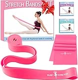 RubyStretch Set of 2 Stretch Bands for Exercise for Kids & Adults + Gift Box - Stretching Bands for Ballet, Dance, Gymnastics and Flexibility