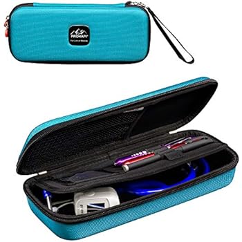 Prohapi Hard Stethoscope Case with ID Slot Compatible with 3M Littmann/ADC/Omron Stethoscope Includes Mesh Pocket for Nurse Accessories (Turquoise)