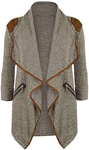 Women Outwear TUDUZ Womens Autumn Winter Knitted Casual Irregular Long Sleeve Cardigan Coat Jacket Tops Plus Size