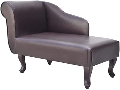 vidaXL Sillón marrón de Cuero Artificial Elegante Lujoso reposabrazos