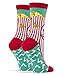 Oooh Yeah Women's Luxury Combed Cotton Crew Socks - Box O' Popcorn, Sock Size 9-11, Shoe Size 5-10