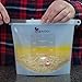 Eqowoox Reusable Silicone Food Bag - 2 Large & 2 Small, BPA Free, Dishwasher Safe, Leak Proof, Ideal for Sandwich, Lunch, Sous Vide, Snack, Fruit, Freezer - Airtight Ziplock Storage Bags