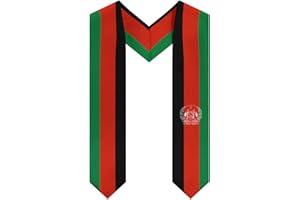 Afghanistan Flag Graduation Stole Shawl Sash Honor For Study Aboard International Students