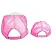 DALIX Mommy and Me Hats Mom and Daughter Father Son Caps Baby Caps Neon Pink Wht