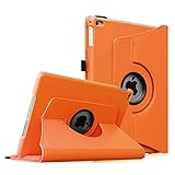 Fintie iPad Air 2 Case (2014 Release) - 360 Degree Rotating Stand Protective Case Smart Cover with Auto Sleep / Wake Feature for Apple iPad Air 2, Orange