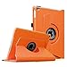 Fintie iPad Air 2 Case (2014 Release) - 360 Degree Rotating Stand Protective Case Smart Cover with Auto Sleep / Wake Feature for Apple iPad Air 2, Orange