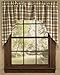 Park Designs Lemon Pepper Swag - Country Plaid Window Treatment | 72