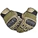 REEBOW TACTICAL Army Military Hard Knuckle Tactical Combat Full Finger Gloves, Medium, Army Green