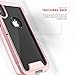 ZIZO ION Series for iPhone X Case Military Grade Drop Tested with Tempered Glass Screen Protector iPhone Xs Case Rose Gold Clear