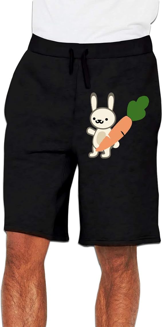 Cute Rabbit Bunny Giant Carrot Pants Men's Sports Trousers