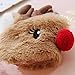 ZHI CHEN Silk Eye Mask with Lovely 3D Cute Deer Face Soft & Lightweight Adjustable Sleeping Blindfold for Kids Girls Adult for Yoga, Travel, Sleep, Party [Inclulding Ice Bag, Ear Plugs] (Milu Deer)