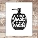 Funny Bathroom Signs (Set of 4) - Unframed - 11x14 | Bathroom Decor Wall Art