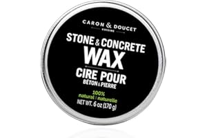 CARON & DOUCET Natural Stone & Concrete Care Wax - Coconut Oil and Carnauba Formula - Conditions, Seals, Revives & Deepens Co