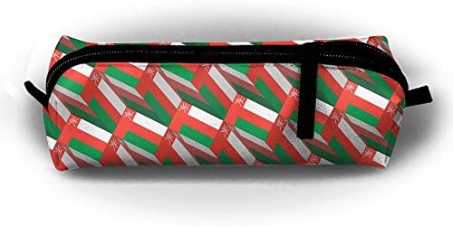 Oman Flag 3D Art Pattern Pencil Case Pen Holder Stationery Makeup Bag Zipper Pouch For School Office Travel