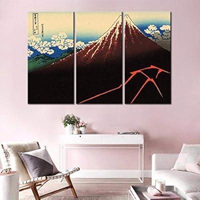 3 Pcs Japan Fuji Mountain Scenery Print Painting Modern Retro Landscape Canvas Poster Artwork For Living Room Wall Decor R306 16x32x3pcs No Frame Buy Online At Best Price In Uae Amazon Ae