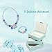 SmitCo LLC Kids Jewelry - For Little Girls and Toddlers - Blue Stretch Necklace and Bracelet Set - Great Costume Jewelry and Accessories Sets For Children To Play Pretend and Dress Up by