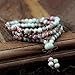 Cat Eye Jewels 108 Buddhist Prayer Beads Meditation Mala Beads Bracelet Necklace Cherry Turquoise
