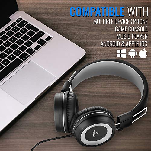 Sonitum Kids Headphones with Microphone, Wired Head Phones with Volume