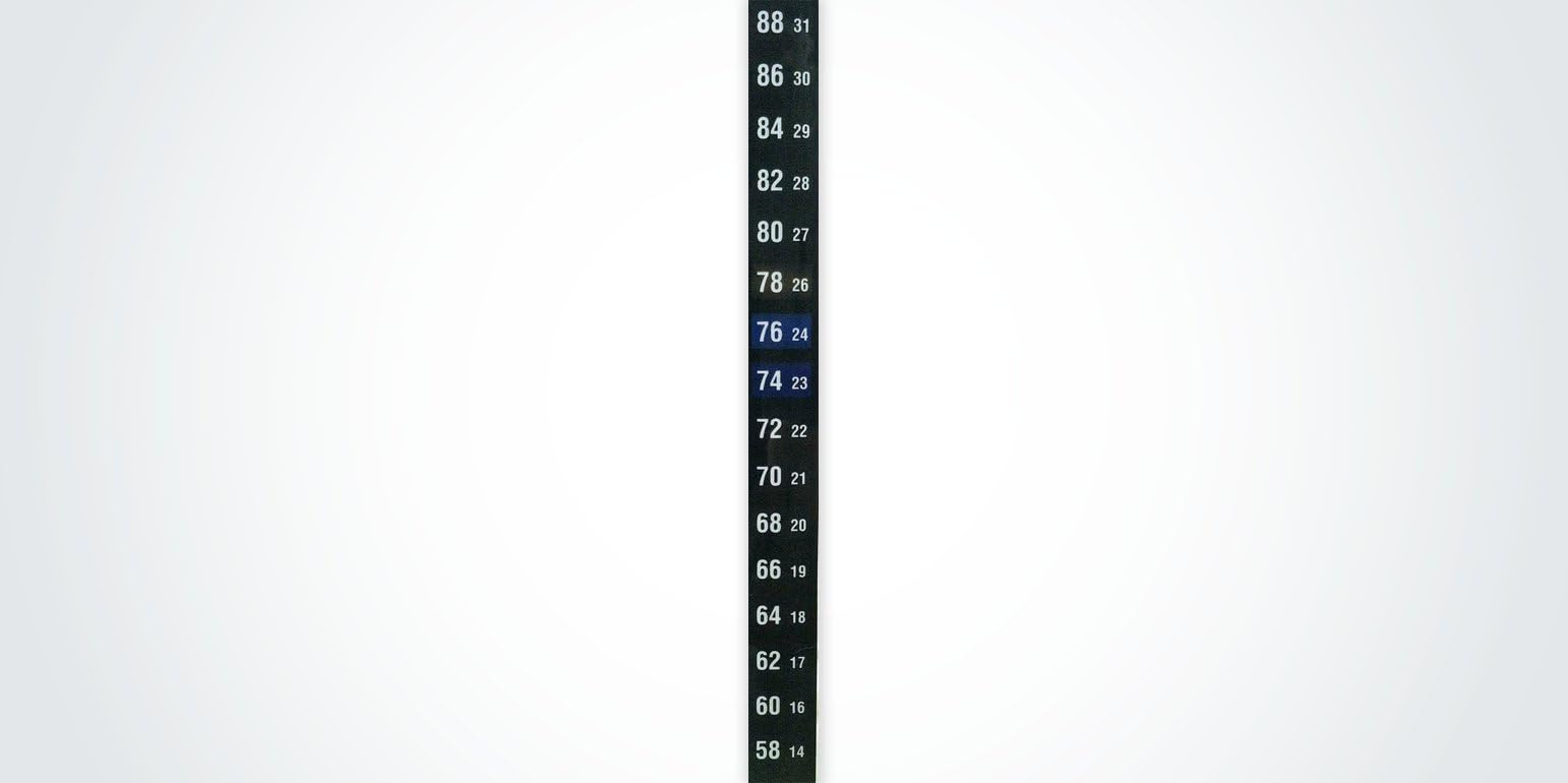 Adhesive Temperature Strip