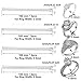 Ring Size Adjuster, Invisible Size Adjuster for Loose Rings, 4 Sizes Rings Adjuster (12 Pack)