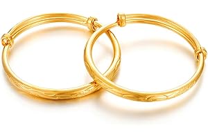 Ethlyn 2pcs/lot Baby Bracelet for infant Girls Boys 18K Gold Plated Kids Baby Expandable Adjustable Bangles &bracelets Birthday Christmas Gifts