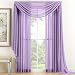 HLC.ME, Pair of Light Purple Sheer Curtain Panels Window Treatments
