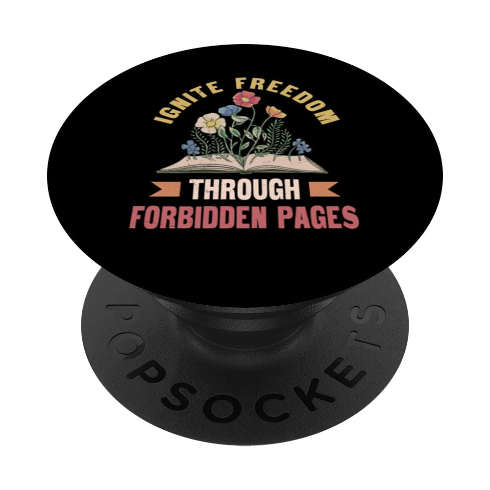 Read Banned Books - Ignite Freedom Through Forbidden Pages PopSockets Swappable PopGrip