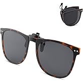 Solsun Polarized Clip on Sunglasses for Men Women UV Protection Anti Glare Driving Fishing Glasses